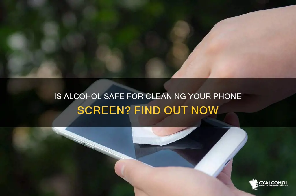 is alcohol safe for phone screen