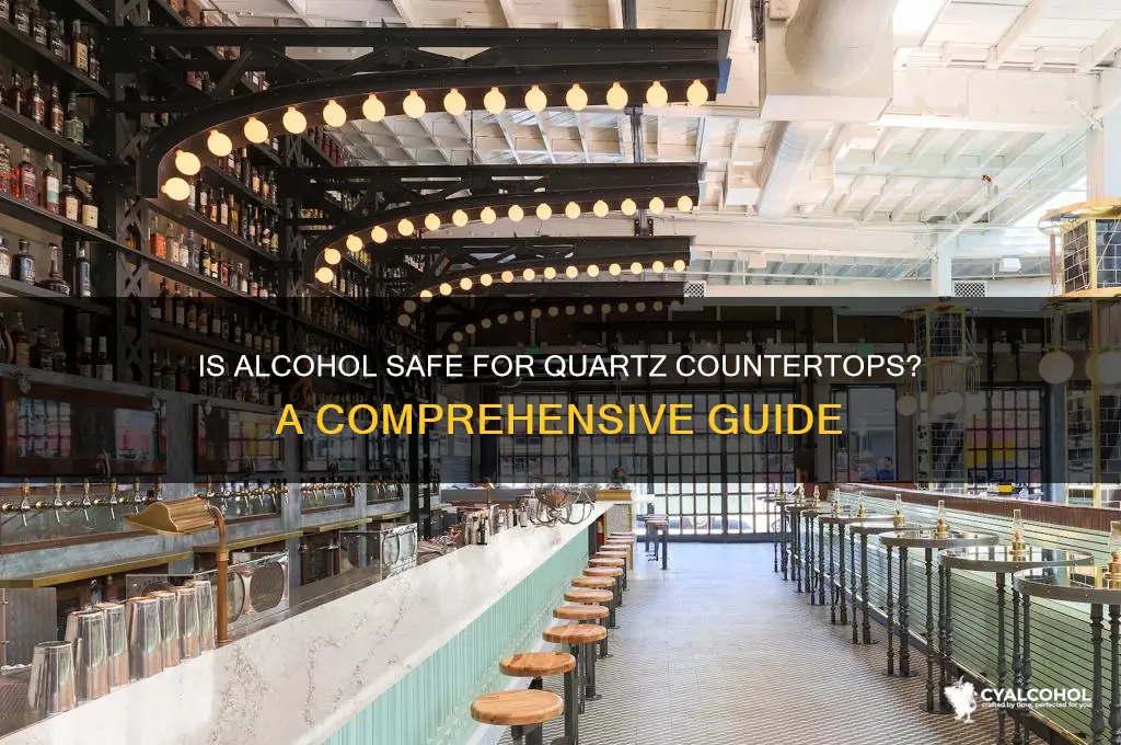 is alcohol safe for quartz countertops