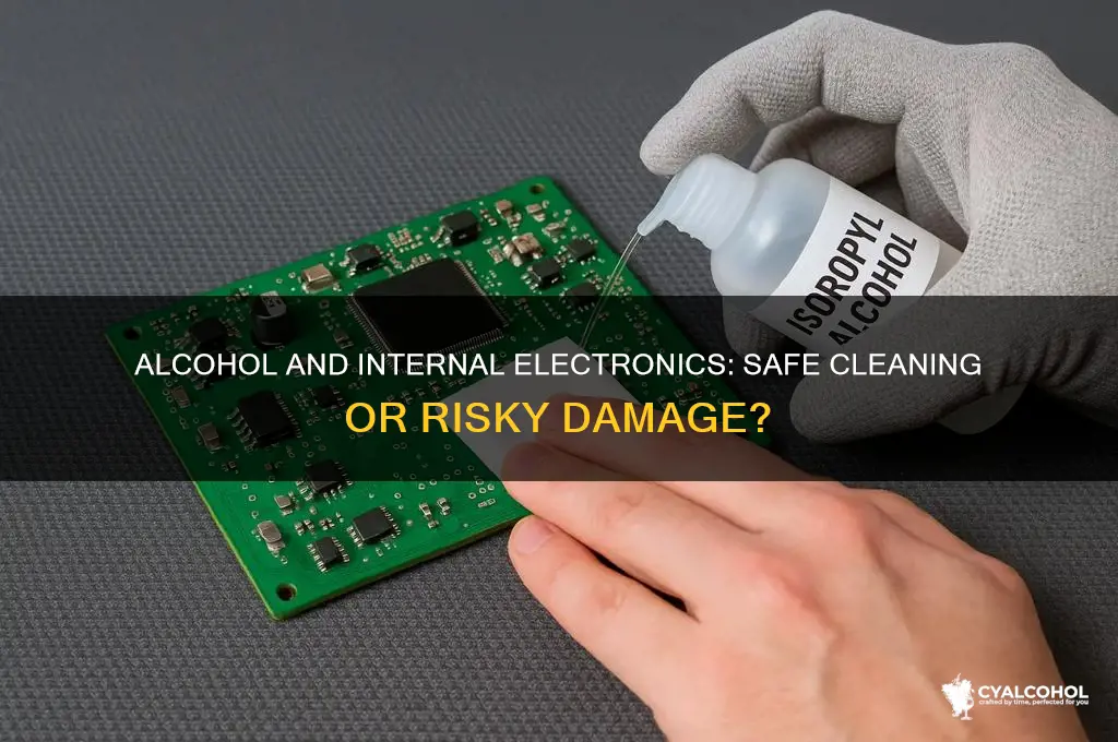 is alcohol safe on internal electronics