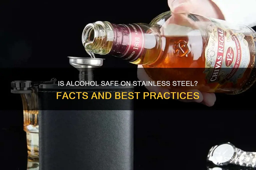 is alcohol safe on stainless steel
