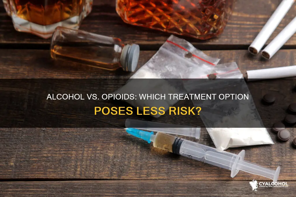 is alcohol safer than opioid treatment