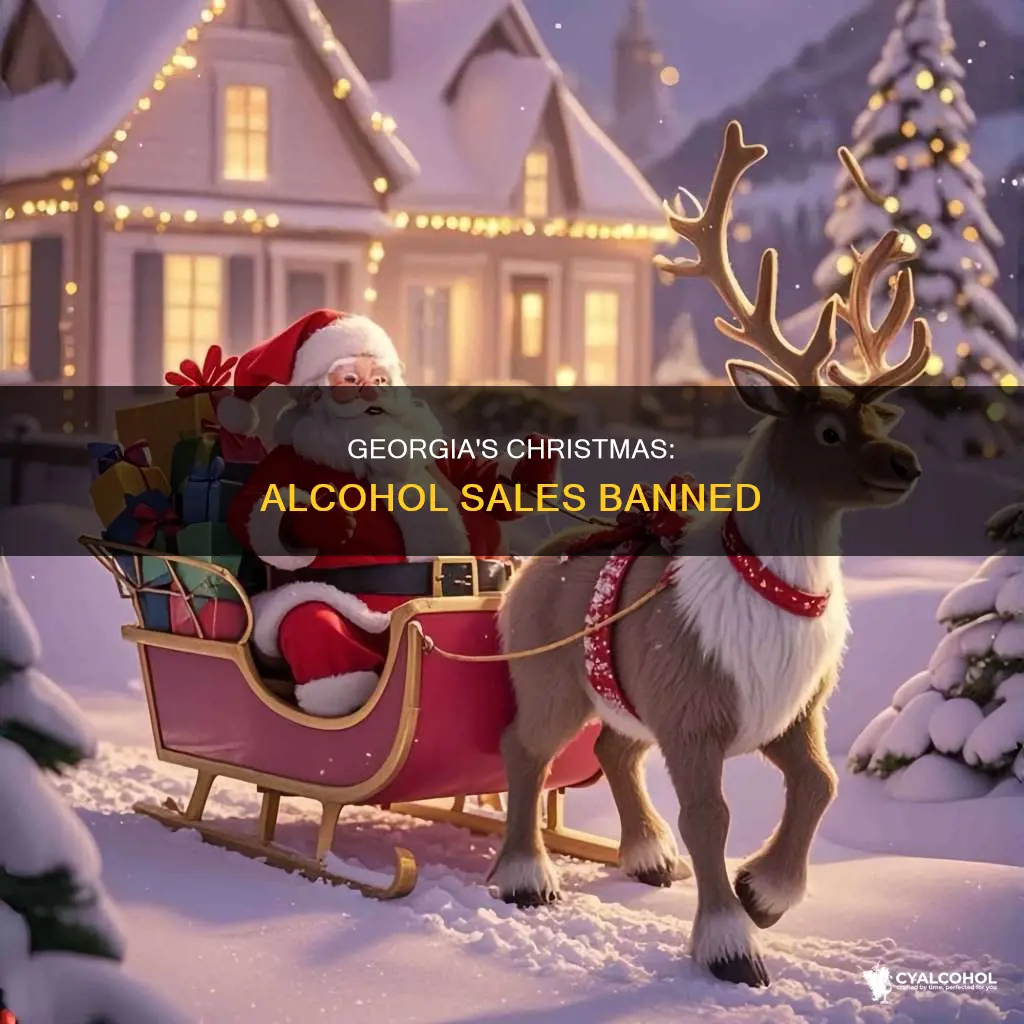 is alcohol sales illegal for sale on christmas in georgia
