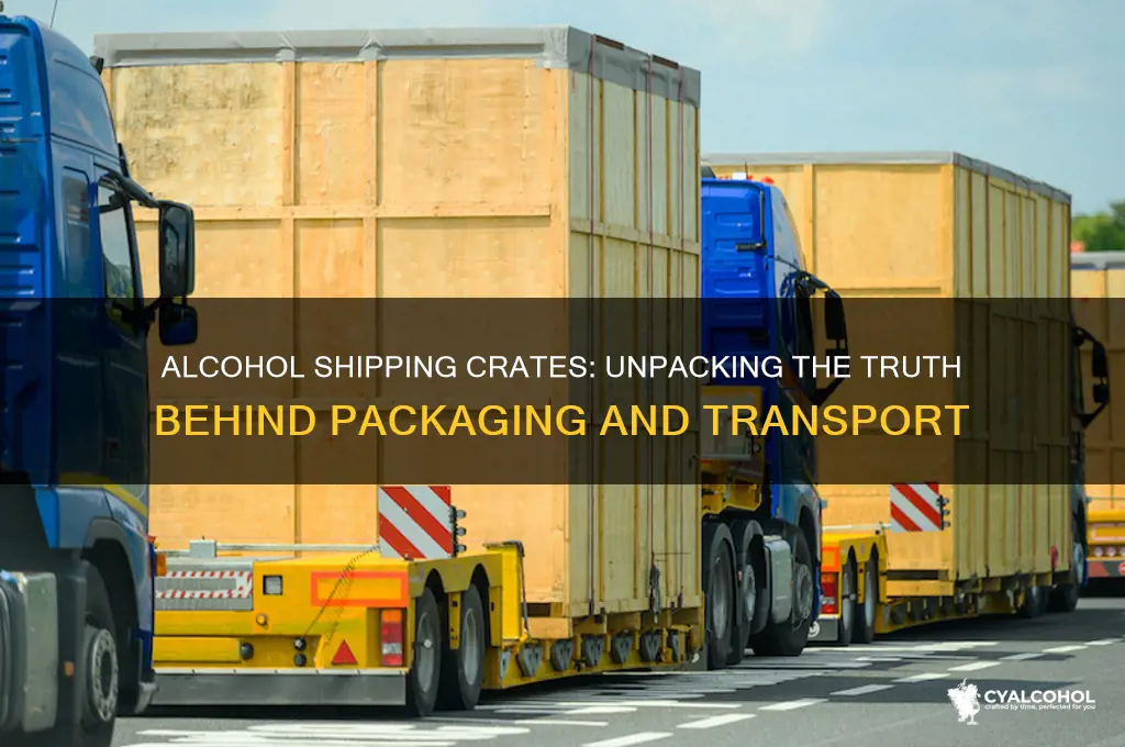 is alcohol shipped in a crate