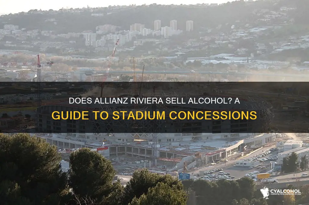 is alcohol sold at allianz riviera