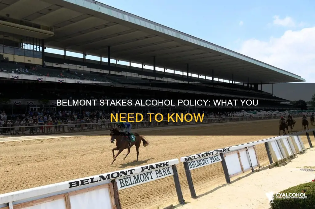 is alcohol sold at belmont stakes