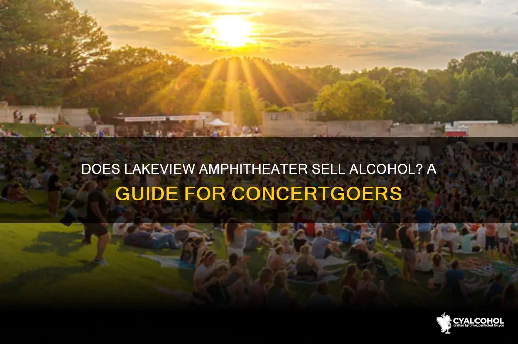 is alcohol sold at lakeview amphitheater