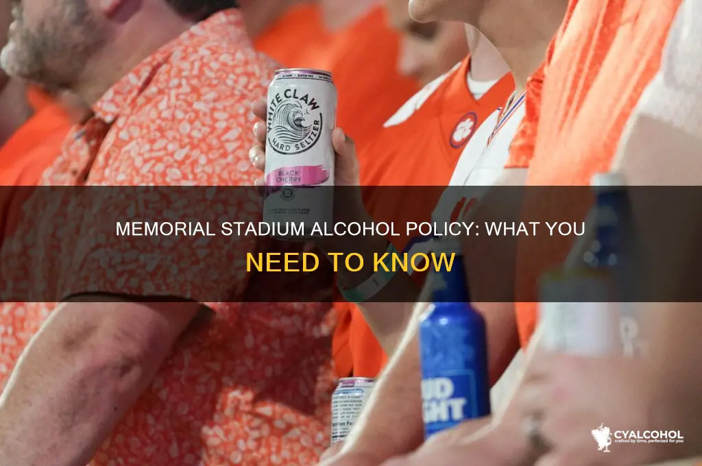 is alcohol sold at memorial stadium