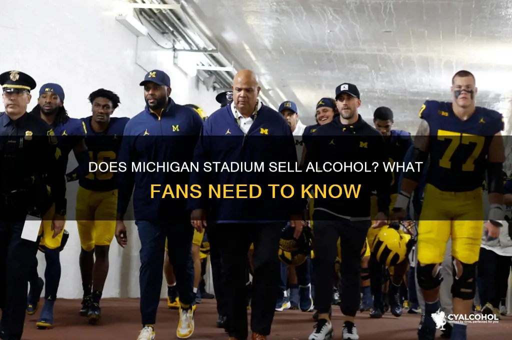 is alcohol sold at michigan stadium