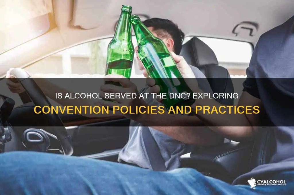 is alcohol sold at the dnc