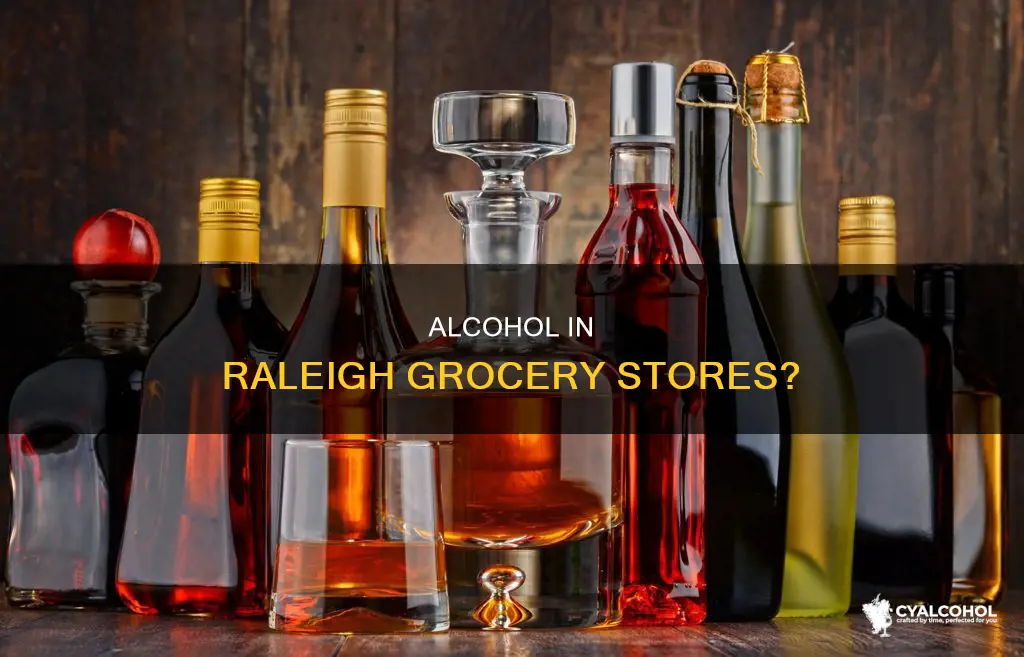 is alcohol sold in grocery stores in raleigh nc