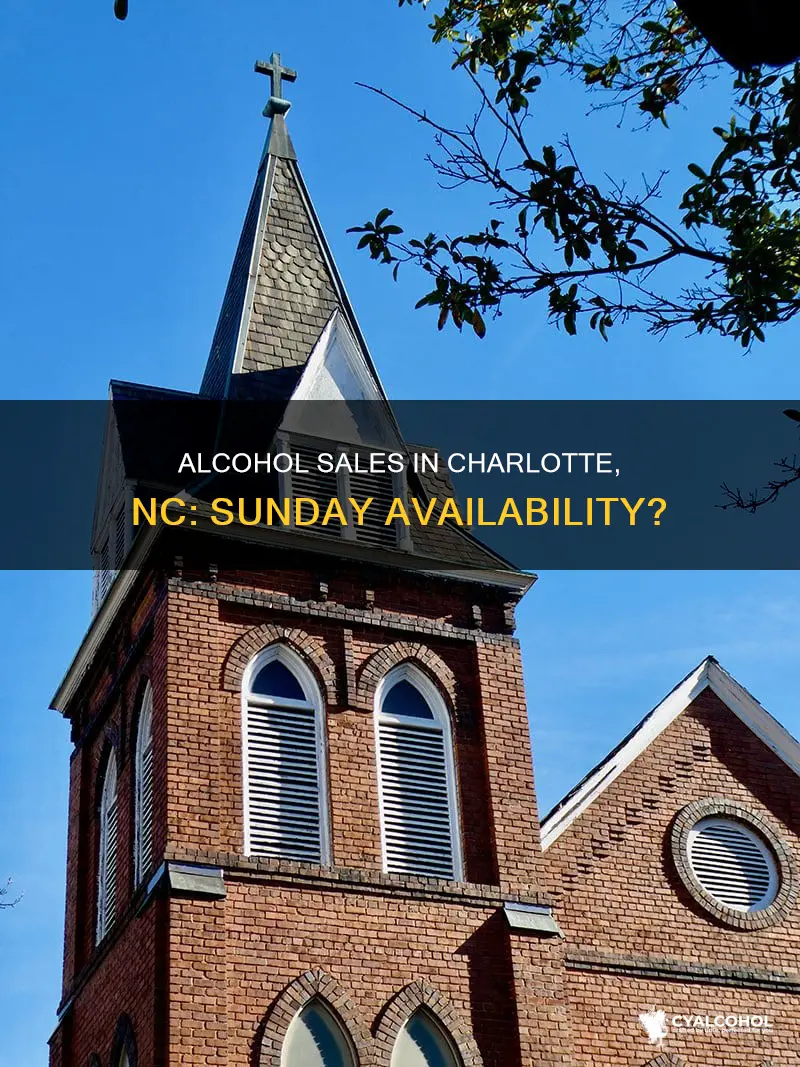 is alcohol sold in restaurantson sunday in charlotte nc
