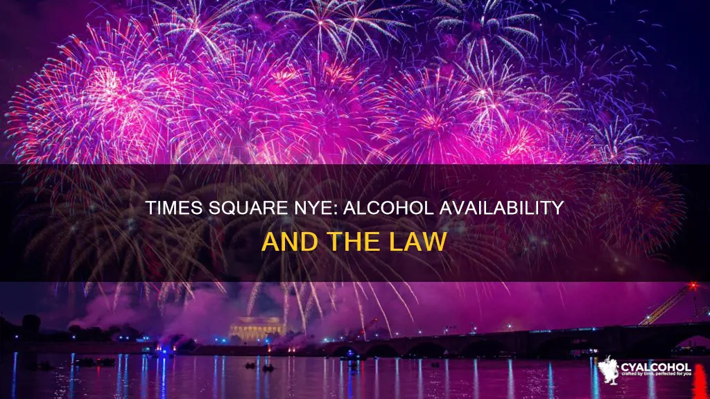 is alcohol sold in times square on new year