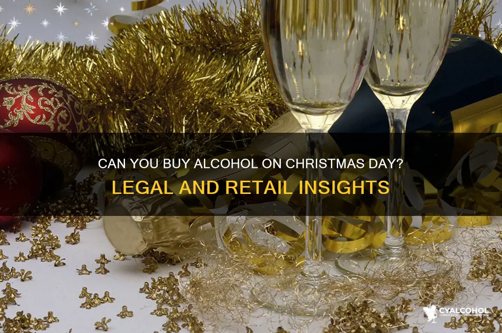 is alcohol sold on christmas day