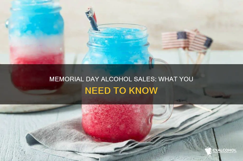 is alcohol sold on memorial day