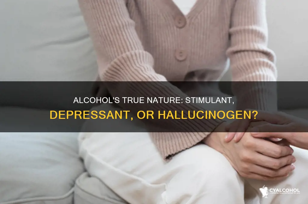 is alcohol stimulant depressant or hallucinogen
