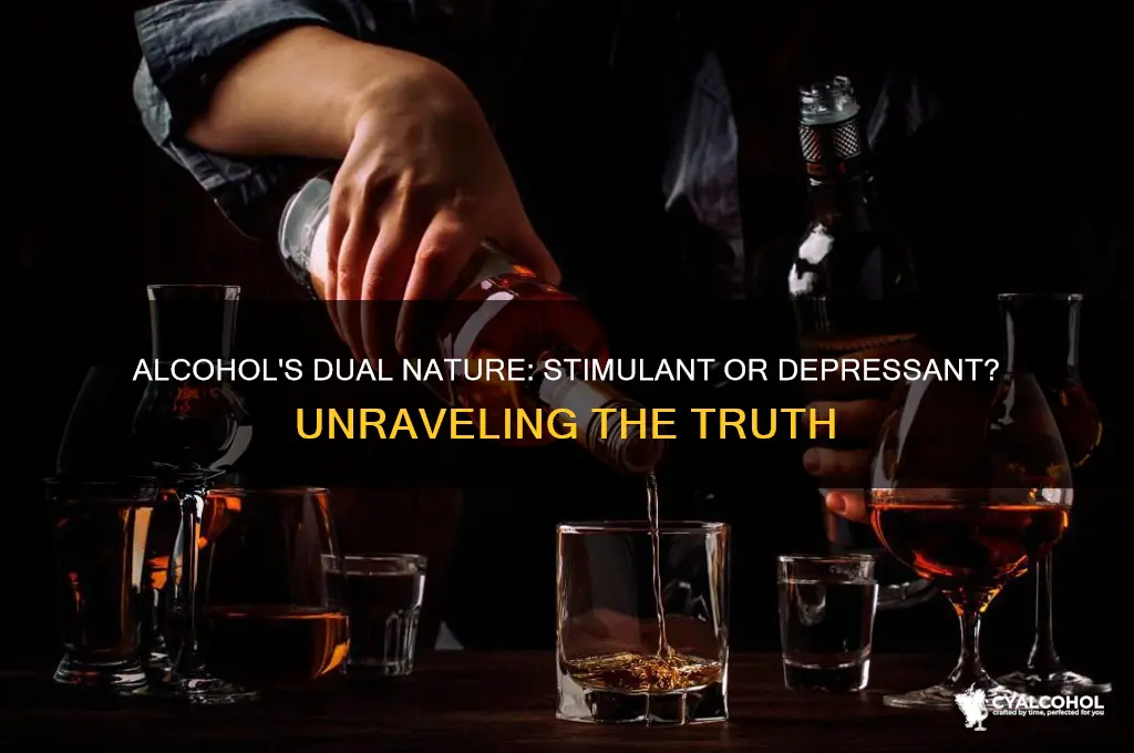 is alcohol stimulant or depressant