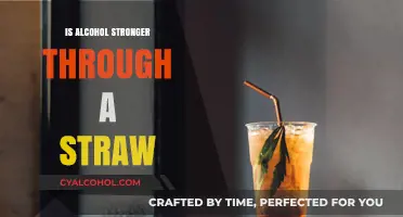 Does Drinking Alcohol Through a Straw Increase Its Effects?