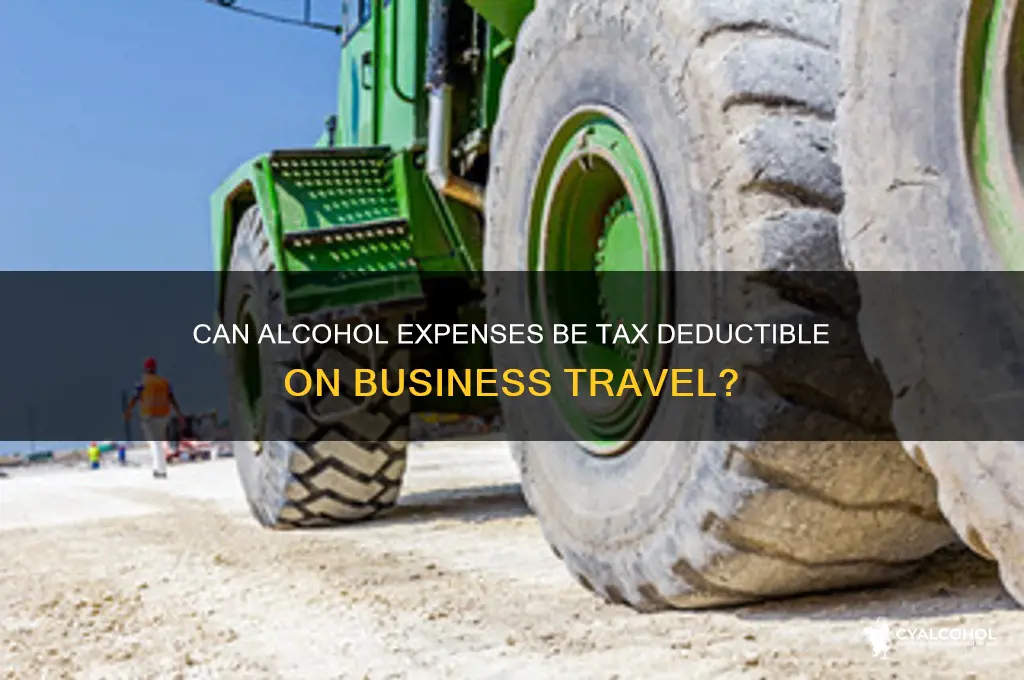 is alcohol tax deductible business travel