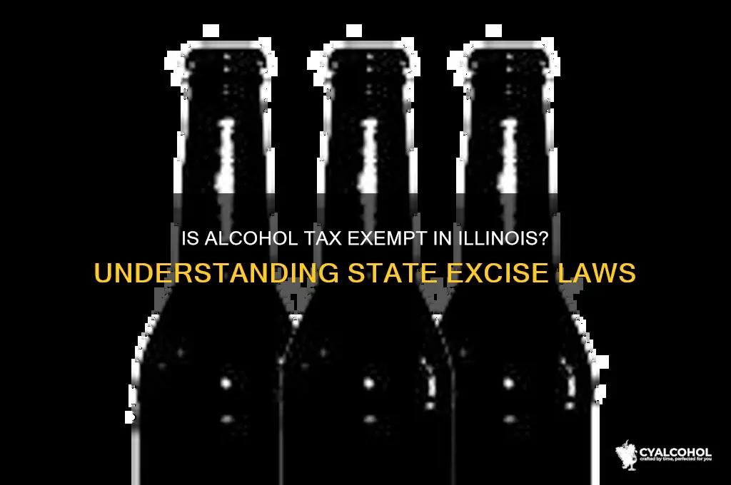 is alcohol tax exempt in illinois