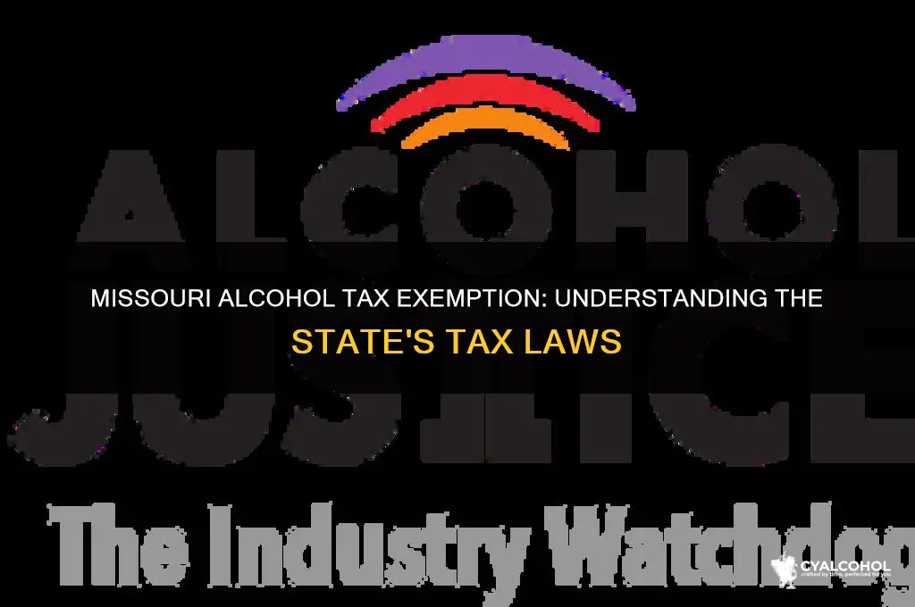 is alcohol tax exempt in missouri