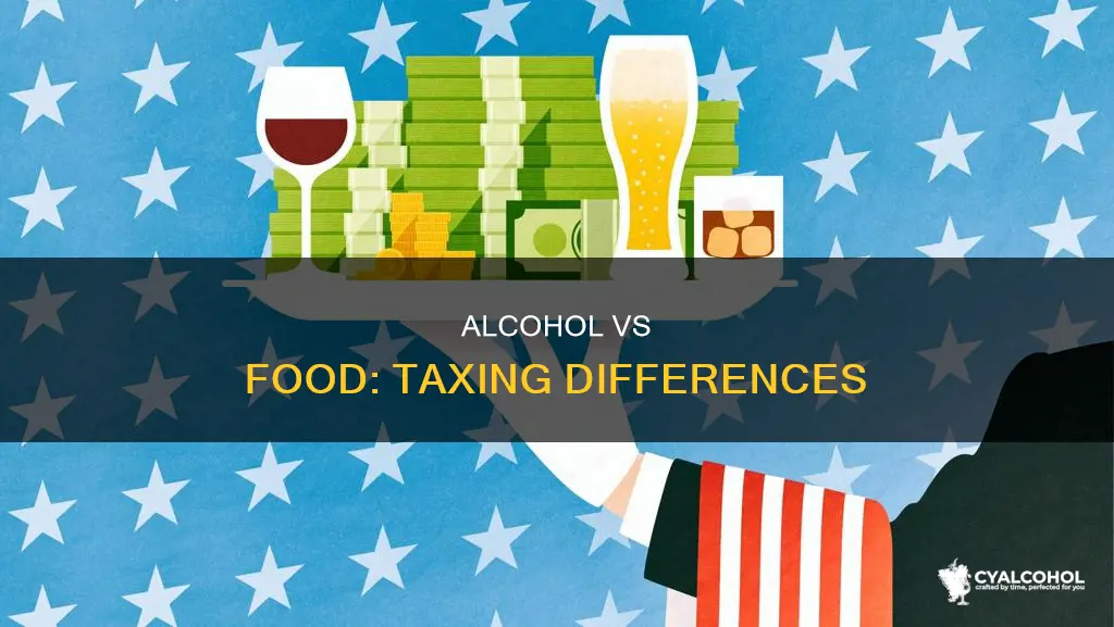is alcohol taxed at the same rate as food
