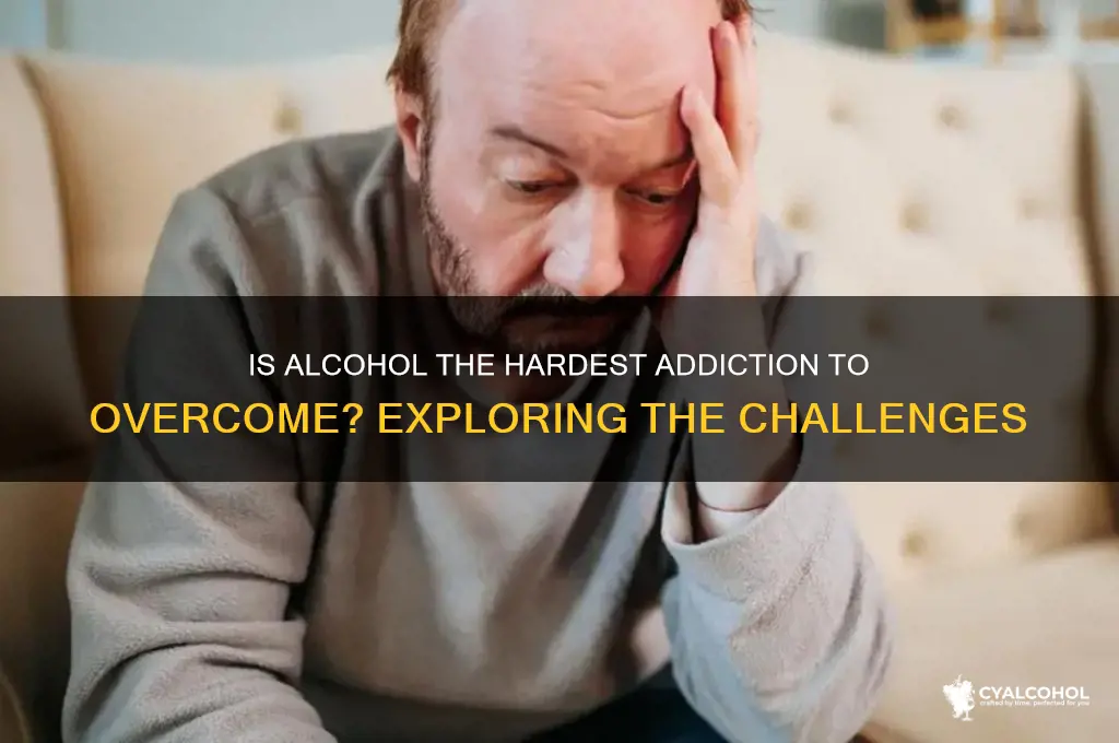 is alcohol the hardest to quit