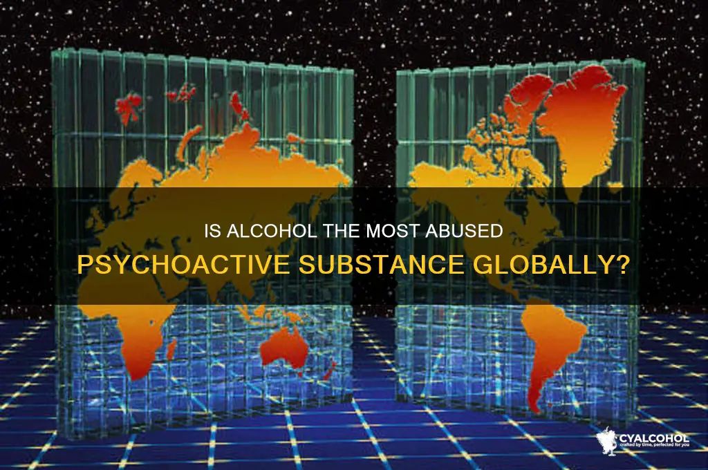 is alcohol the most abused psychoactive