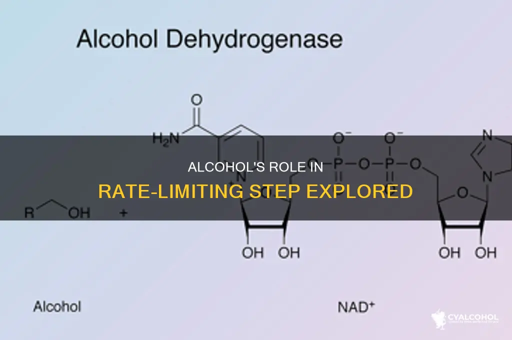 is alcohol the substrate in rate determining step