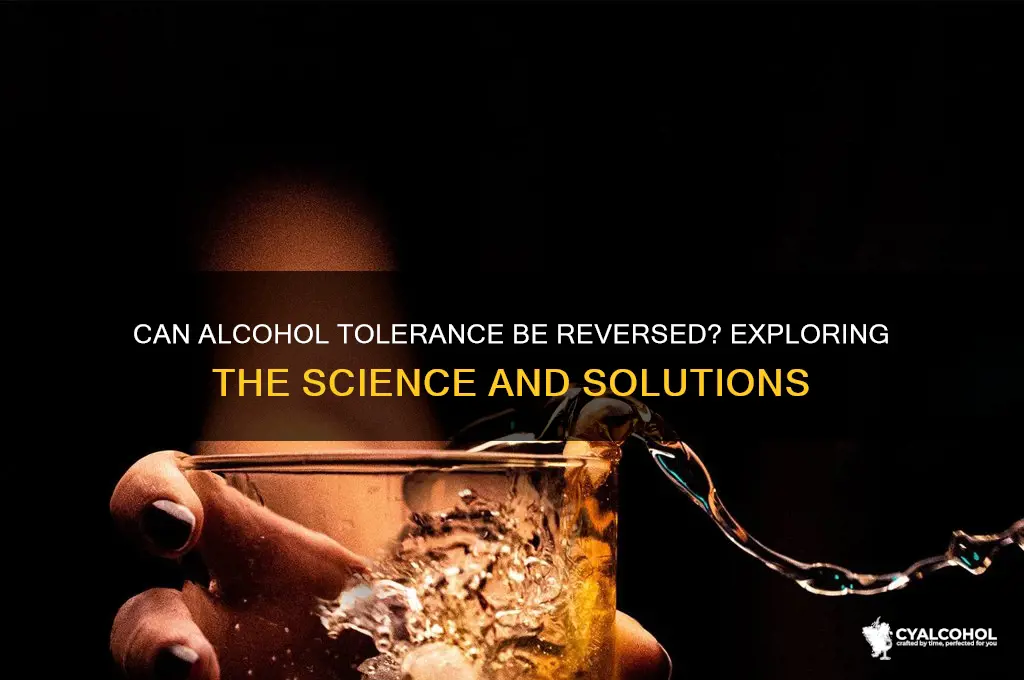 is alcohol tolerance an irreversible condition