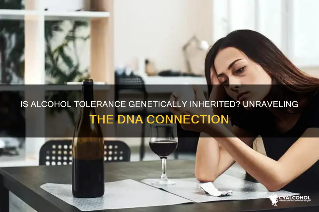 is alcohol tolerance inherited through genes