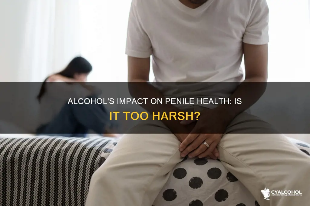 is alcohol too harsh for penis