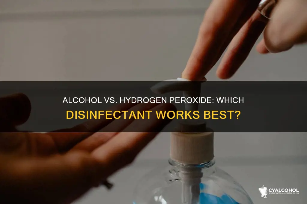 is alcohol vs hydrogen peroxide disenfectant