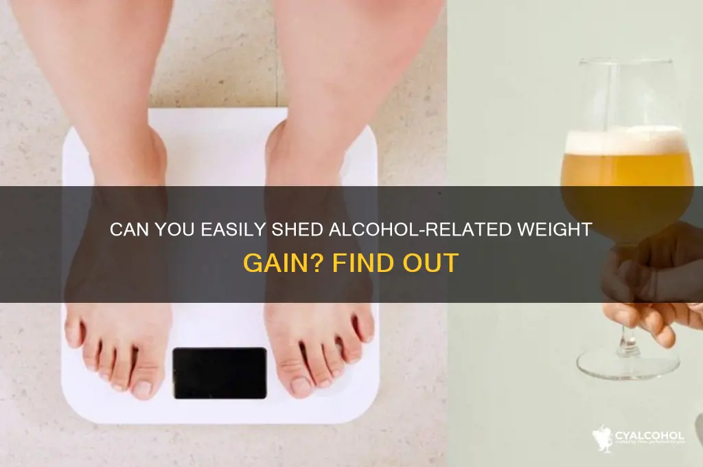 is alcohol weight easy to lose