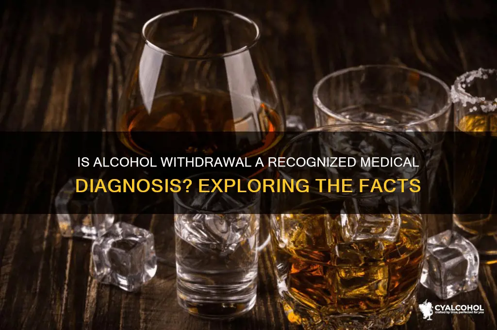 is alcohol withdrawal a medical diagnosis