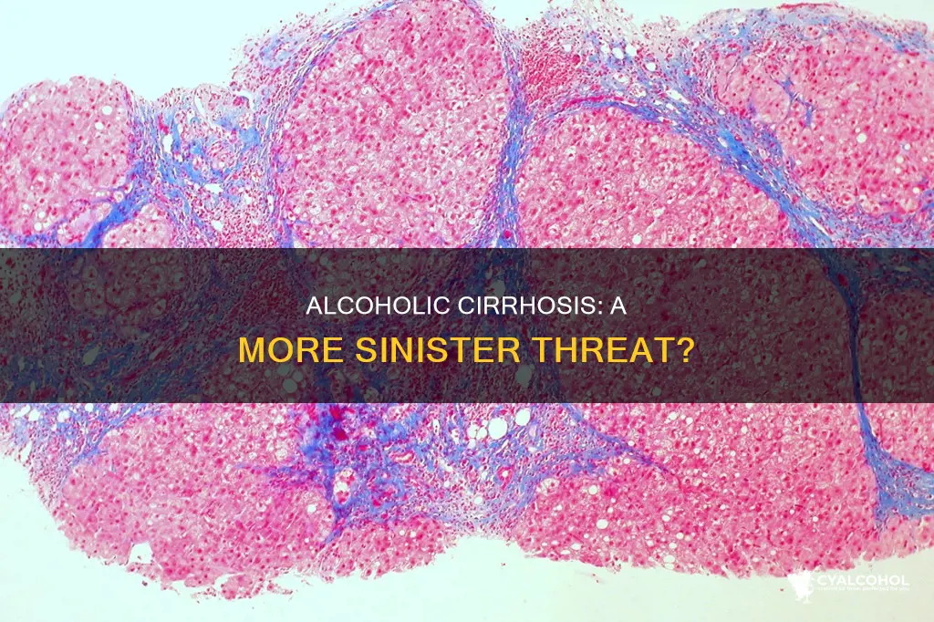 is alcoholic cherrosis more dangerous than non alcoholic cirrosis