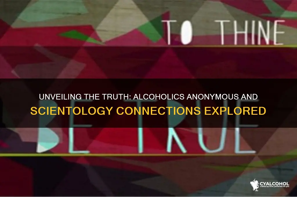 is alcoholics anonymous a scientology front