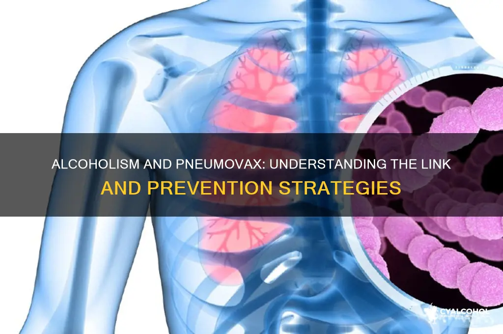 is alcoholism a reason for pneumovax
