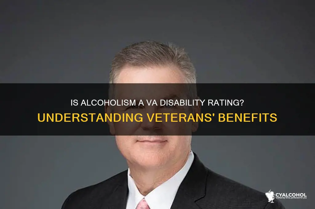 is alcoholism a va disability rating