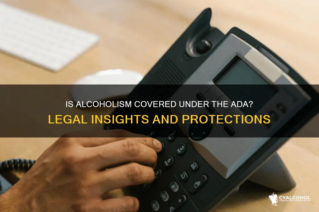 is alcoholism covered under ada