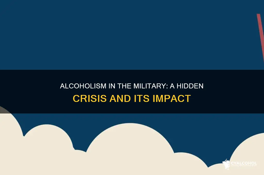 is alcoholism huge in the military