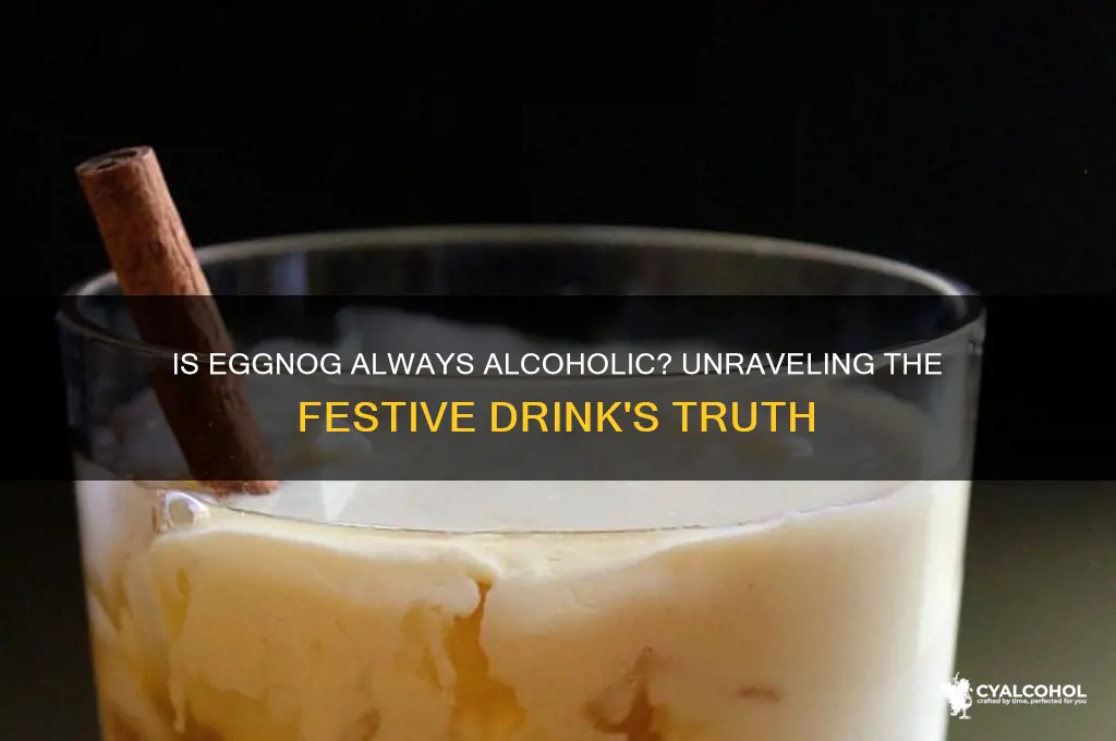 is all eggnog alcoholic