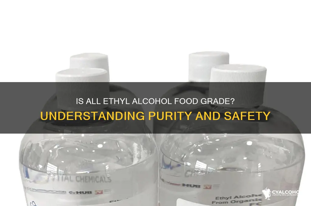is all ethyl alcohol food grade