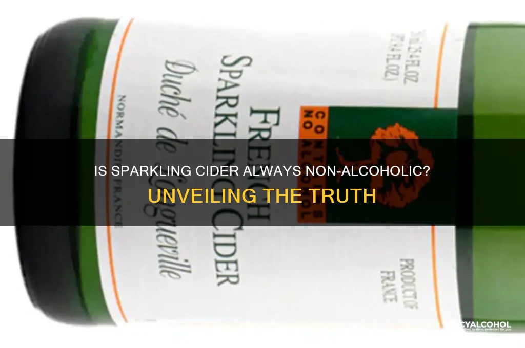 is all sparkling cider non alcoholic
