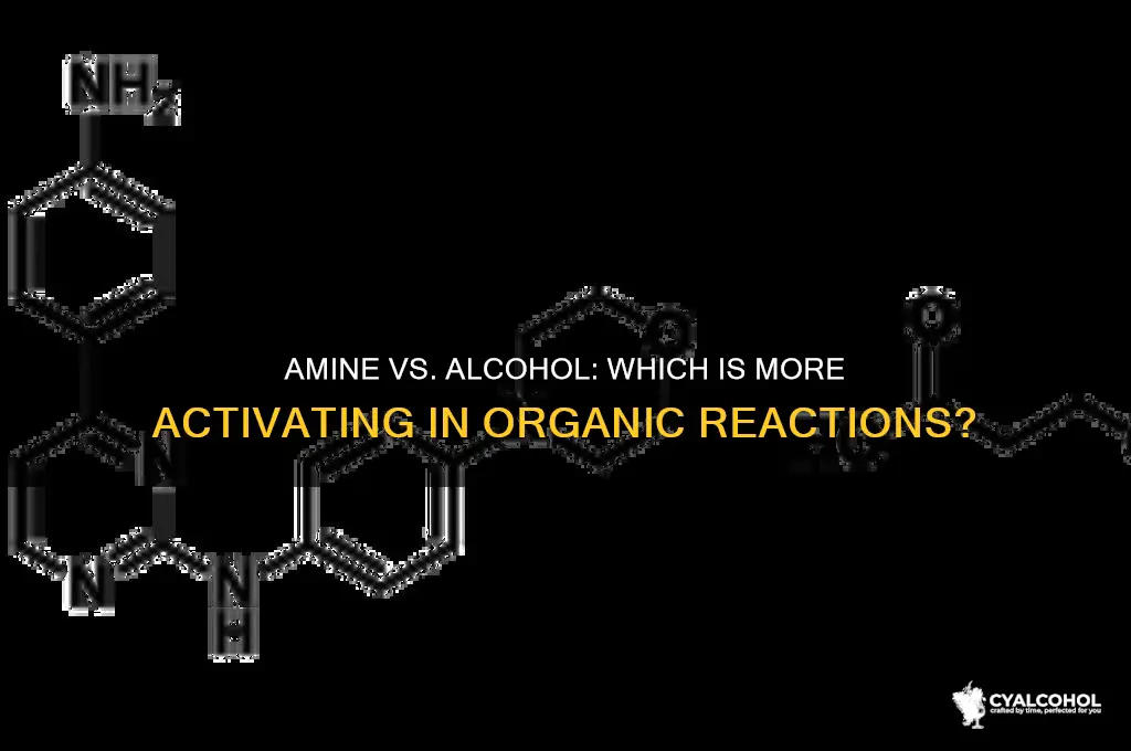 is amine more activating than alcohol