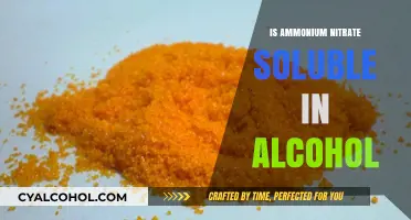 Ammonium Nitrate Solubility in Alcohol: Exploring Chemical Compatibility