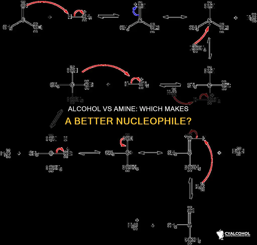 is an alcohol or an amine a better nucleophile