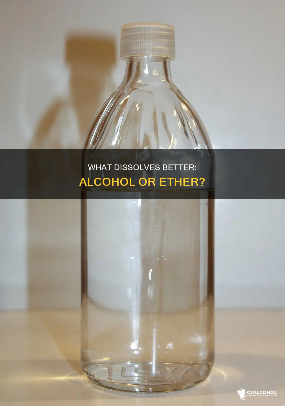 is an alcohol or an ether more soluble in water