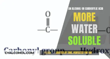 Alcohol vs Carboxylic Acid: Which is More Water Soluble?