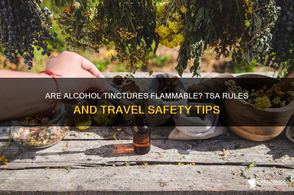 is an alcohol tincture flammable tsa