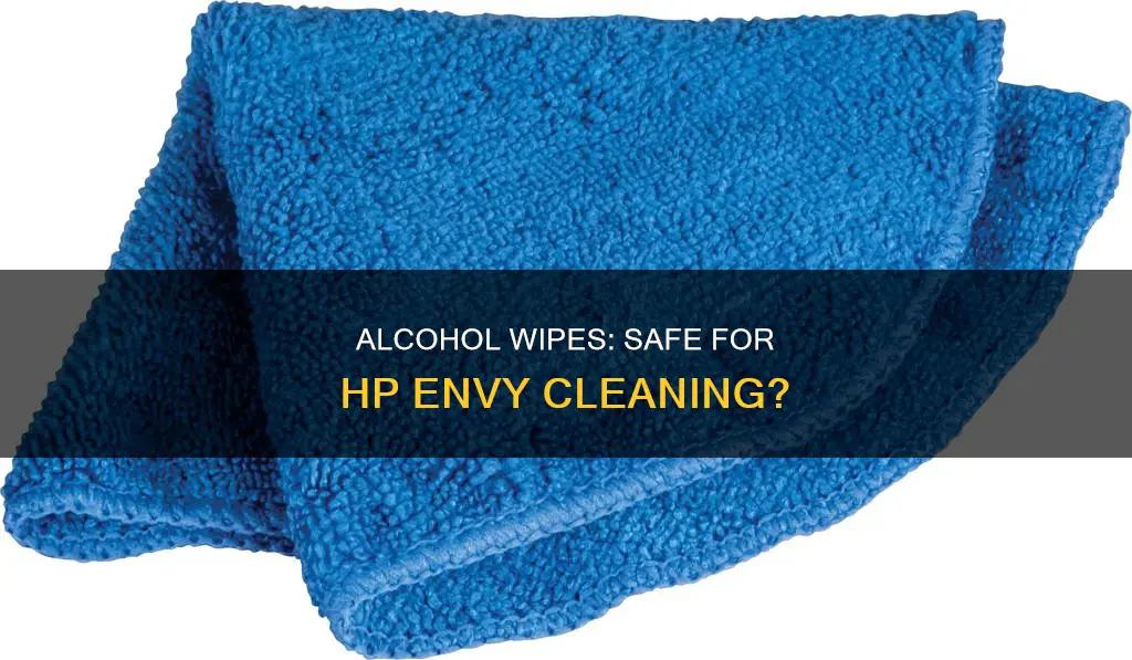 is an alcohol wipe safe for an hp envy